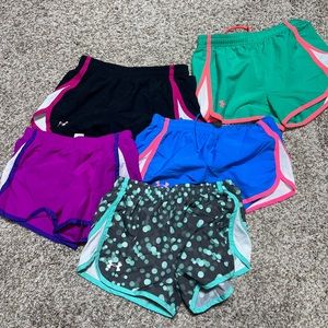 Lot girls athletic shorts size youth medium